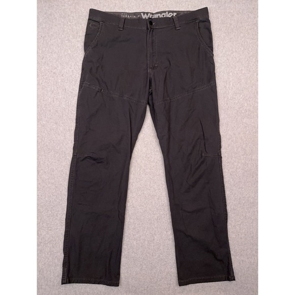 Wrangler‎ ATG Cliff Side Utility Pants Men's 38x30 Gray Stretch Hiking Outdoors - Picture 1 of 8